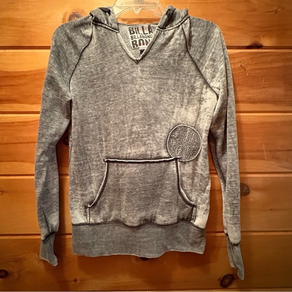 Billabong Gray Hooded Sweatshirt Relaxed Fit - Picture 2 of 7